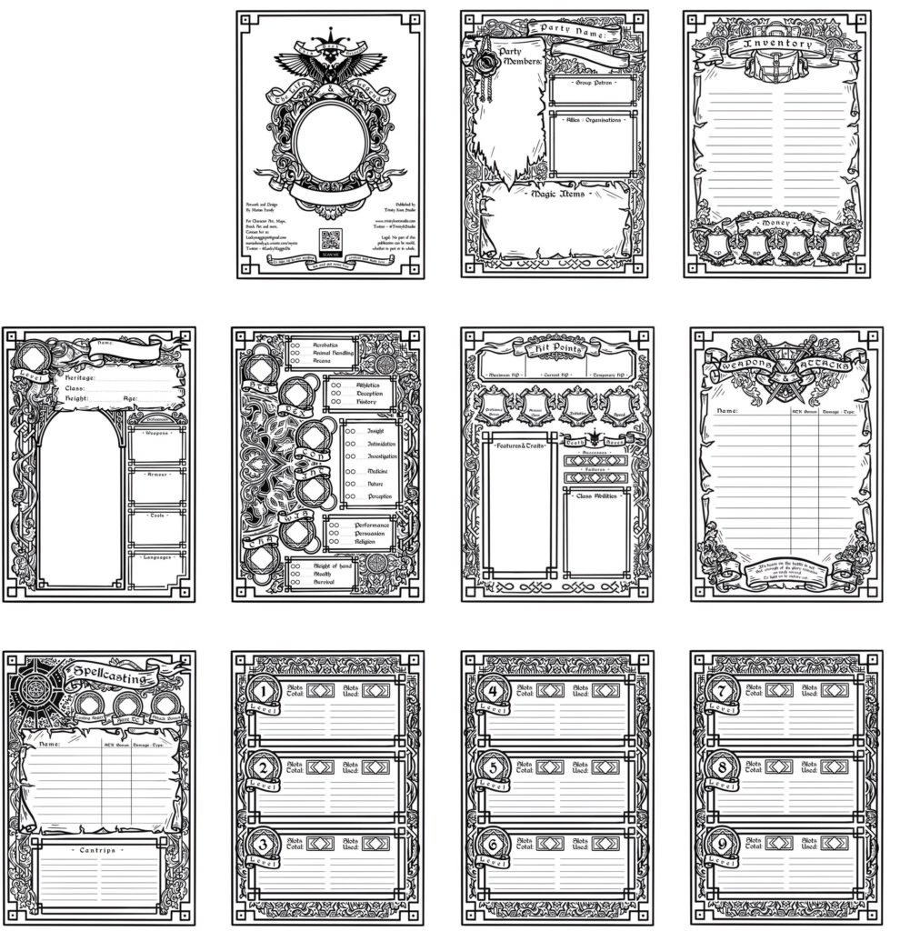 Players Campaign Journal Designed For DnD 5e A5 Red Trinity players-campaign-journal-designed-for-dnd-5e-a5-red-trinity